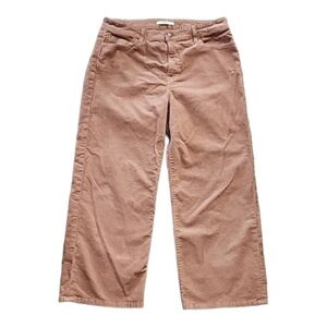 Fidelity Denim Malibu wide leg cropped corduroy pants size 32